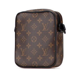 Louis Vuitton Brown Monogram Black Wearable Christopher Bag Shoulder Macassar